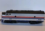 Vintage Life-like 8684 Ho Amtrak 106 Diesel F7 Passenger Locomotive Not Tested. Fixed Price $30.00.