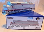Athearn Genesis Ho Cb&q Chicago, Burlington Quincy FP45 Dcc Sound. Fixed Price $275.00.