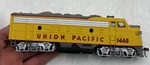 Bachmann Ho Scale F9 Union Pacific 1468 Yellow Diesel Locomotive Train - Tested. Fixed Price $34.99.