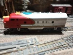 Tyco Ho F7 Diesel Lomotive Engine Santa Fe,. Fixed Price $30.00.