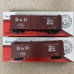 Intermountain Ho PS-1 Box Car Baltimore & Ohio 40FT Time Saver 2PACK. Fixed Price $44.00.