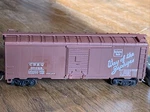 Athearn Ho Custom Cb&q 30028 Brown Burlington Route 40' Box Car. Fixed Price $19.00.