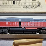 Athearn Ho Gauge Burlington Emd DD40 Double Engine, New, Original Packaging. Fixed Price $111.99.