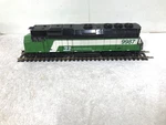 Ho Scale Life Like 40PF Diesel Locomotive Burlington Northern #9987 - Runs. Fixed Price $40.00.