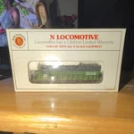 Bachmann Scale Southern Pacific Locomotive Analog Control Green/black Mpn 2009. Fixed Price $55.00.
