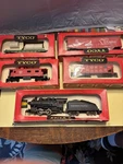 Tyco/mantua Pennsylvania Railroad 5 Cars Shifter Ll Lighted Steam Engine Ho #99. Fixed Price $95.00.