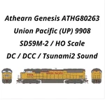 Athearn Genesis ATHG80263 Ho SD59M-2 Union Pacific Up 9908 DC/DCC/TSUNAMI2 Sound. Fixed Price $319.99.