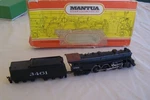 Mantua Ho Scale Hudson 4-6-4 At &sf Steam Locomotive &tender Perfect Pristine. Fixed Price $68.77.