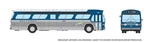 Rapido 753119 Scale Greyhound Blue & Silver New Look Bus Deluxe #9609. Fixed Price $77.69.