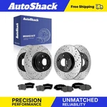 Front Rear Drilled Slotted Brake Rotors Premium Pads For Honda, Element 03-11. Fixed Price $166.12.
