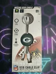 Green Bay Packers Micro Usb Cable With Ring Latch Sliding Team Cover Android. Fixed Price $7.00.