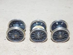 Tyco Mantua Ho Parts 4-6-2 Pacific Steam Locomotive Complete Set Of Drivers. Fixed Price $7.00.