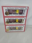Set Of Ho Intermountain Pacific Western Cn 40' Single 6" Yellow Door Boxcar 3C. Fixed Price $140.00.