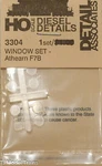 Detail Associates 3304 Ho Scale Window Sets -- Athearn F7B. Fixed Price $6.99.