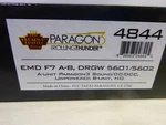 T-ho Broadway Limited Denver Rio Grande F7 A/b Dc, Dcc, Paragon 3 Sound. Fixed Price $350.00.
