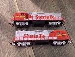 Vintage Ho Scale Life Like Santa 3056 Diesel Locomotive & 3560 Dummy. Fixed Price $34.99.