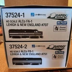 Rapido 37524 Ho Alco Fa/fb Lehigh New England Rr 707 751 Esu Dcc & Sound. Fixed Price $544.95.