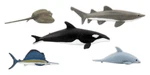 Woodland Scenics 4447 All Scale Scene-a-rama Marine Life Figures. Fixed Price $10.99.