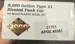Proto 2000 Ho Kit #21751 8,000 Gallon Type Riveted Tank Car Apox 8381 Nib. Fixed Price $16.91.