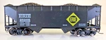 Scale Athearn Erie 34' 2-BAY Hopper Kadee Couplers Metal Wheels. Fixed Price $14.95.