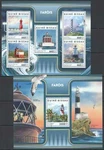 FD0272 2017 Guinea-bissau Lighthouses Marine Life Birds #9206-10+BL1590 Mnh. Fixed Price $5.00.