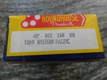 Roundhouse Scale Kit - 40' Box Car #1069 Western Pacific. Fixed Price $11.33.