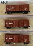 Intermountain Railway 40' WW2 War Emergency Boxcar Wabash 3 Set. Scale. Fixed Price $95.00.