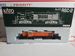 Kato Alco RSC-2, 37-2603 Milwaukee Road, Ho Scale. Unnumbered. Fixed Price $174.95.