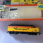 Vintage Life-like Ho Train Chessie System F-7 Diesel Electric Locomotive T-233. Fixed Price $52.50.