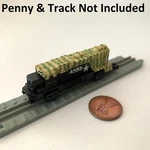 Military Camo Diesel Engine Locomotive 2 1/4" Long Train Car Micro Machines. Fixed Price $39.99.