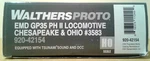 Ho Scale Walthers Proto Emd GP35 Chesapeake Ohio C&o #3583 Dcc Sound. Fixed Price $200.00.