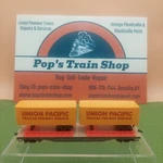 Tyco H.o. Scale Piggyback Flat Car Set # 369D With 2 Union Pacific Trailers. Fixed Price $17.95.