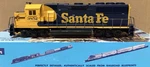 Athearn Blue Box Kit Ho 4583 GP50 Phase Ii Pwr Santa Fe. Fixed Price $60.00.