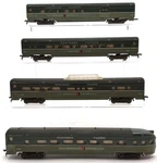 Gilbert Vintage Ho Np Passenger Car Set: 33540, 33541, 33542, 33543. Fixed Price $87.99.