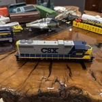 Atlas Master Series # 2558 GP38 Powered Locomotive With Csxt 904268 Car. Fixed Price $145.00.