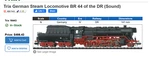 New In Box Trix Steam Locomotive Br Of The Dr (sound) 16443 ($467 Value). Fixed Price $244.00.