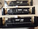 Fox Valley Models Norfok-southern Emd GP-60 Horsehead Dc /silent 3-PACK. Fixed Price $475.00.