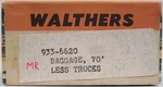 Walthers 933-6620, 70' Pullman Baggage, Milwaukee Road, Ho, Steel Sided, Vintage. Fixed Price $49.50.