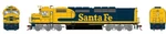 Athearn Genesis Ho Emd SDP40F Santa Fe Atsf #5253 Dc Led ATHG64122. Fixed Price $247.98.