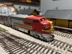 Ho Scale Walthers Mainline 910-9948 F7 A/b Set Santa Fe #326L/326A (dcc Ready). Fixed Price $250.00.