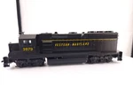 *read* Athearn Ho Scale Western Maryland GP40 Dummy Diesel Locomotive 3579 Train. Fixed Price $39.95.