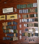 Massive War Game 1/285 Ghq German Russian Micro Armor 174 Pieces. Fixed Price $130.00.
