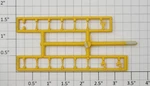 S-helper 653-07-00-Y Yellow Switcher Stanchion Sprue (set Of 14). Fixed Price $6.25.