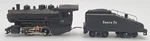 Lima Ho Scale Santa Fe Steam Locomotive & Tender #77. Fixed Price $24.99.