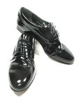 Melzan, Broadway, Five Eyelet, Patent Leather, Color:black, SIZE:10 1/2M. Fixed Price $71.50.