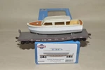 Ho Scale Athearn Spokane Portland & Seattle Ry 40' Flat Car Train W/ Boat. Fixed Price $80.00.