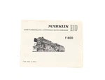 Rklin H0 800 Description Instructions For Steam Locomotive Tender.... Fixed Price $41.26.