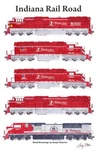 Indiana Rail Road Locomotives 11"X17" Poster By Andy Fletcher Signed. Fixed Price $20.90.