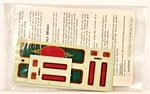 Walthers Ho Scale Decal #934-D143 Multicolored Scrolls + Bonus. Fixed Price $7.99.