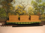 Mantua Ho Scale #727-021 Heavy Flat/crates Reading #9311. Fixed Price $19.99.